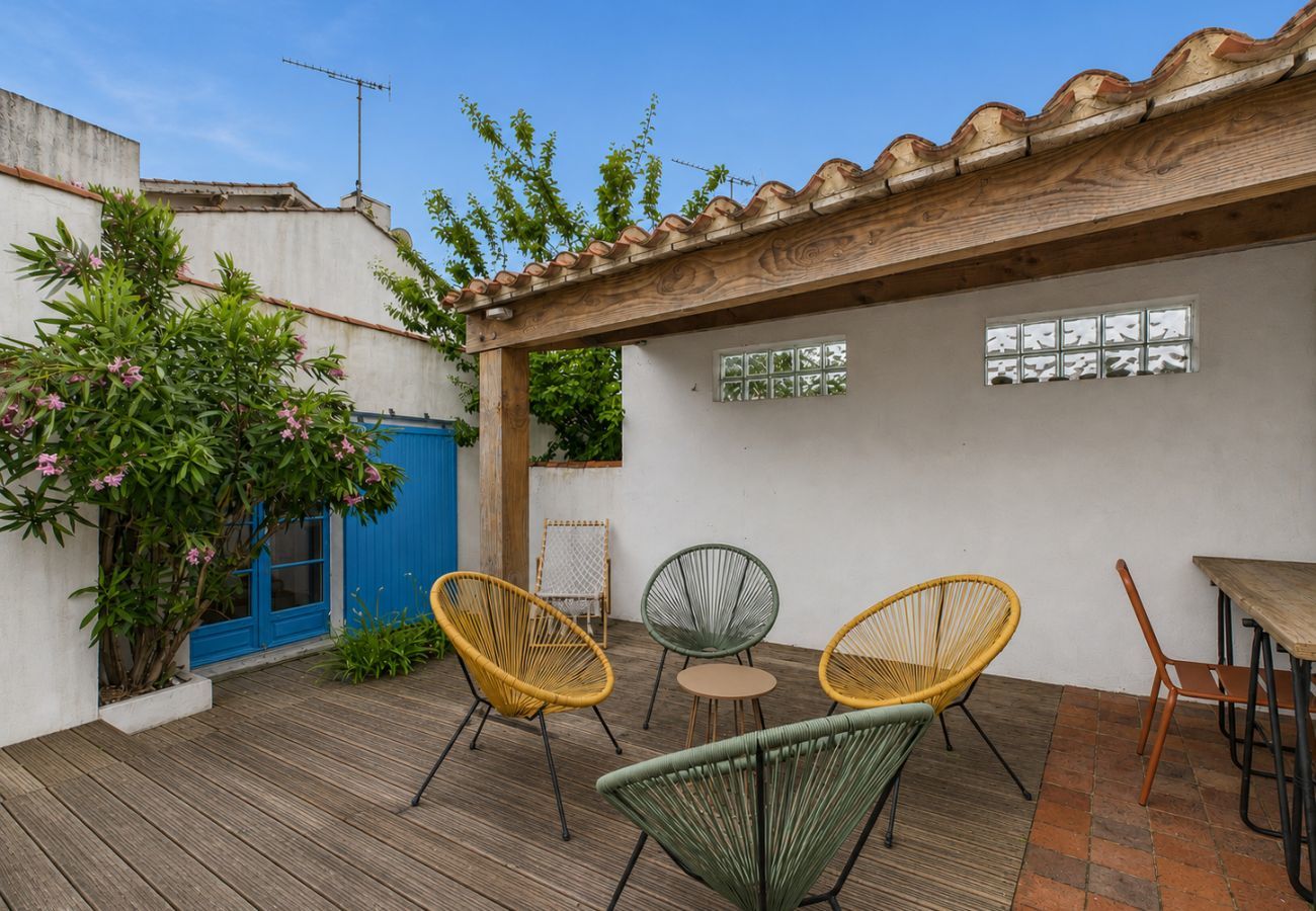 Casa en Saint-Gilles-Croix-de-Vie - Casa para 5 con jardín, cerca de la playa