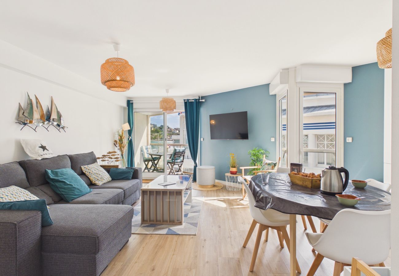 Apartamento en Pléneuf-Val-André - Vistas al mar, playa cerca, piso para 4