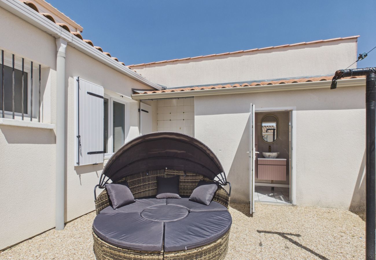 Casa en La Tranche-sur-Mer - Casa para 8, a 300 m de la playa y barbacoa