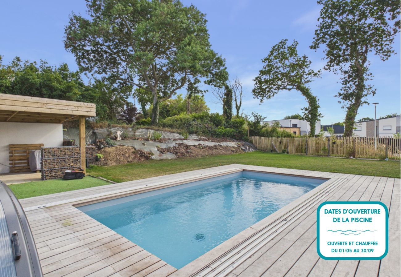 Casa en Pléneuf-Val-André - Casa cómoda, jardín y piscina climatizada