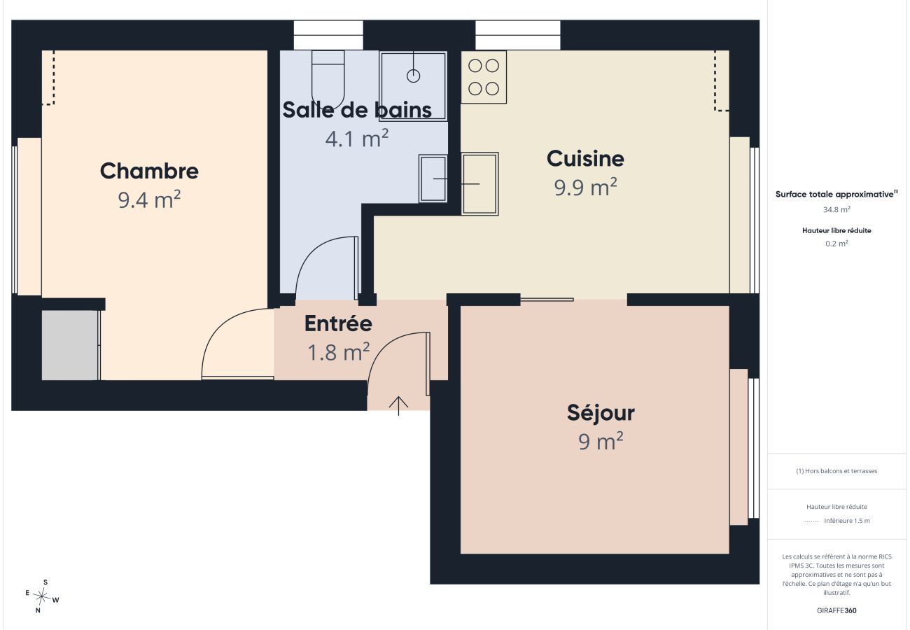 Apartamento en Fouesnant - Apto 4 pers - Jardín compartido - Terraza - WiFi