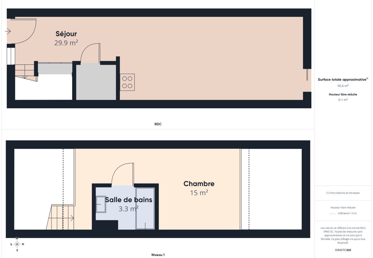 Apartamento en Le Croisic - Balcón con vistas al mar y piscina - Apto. 2