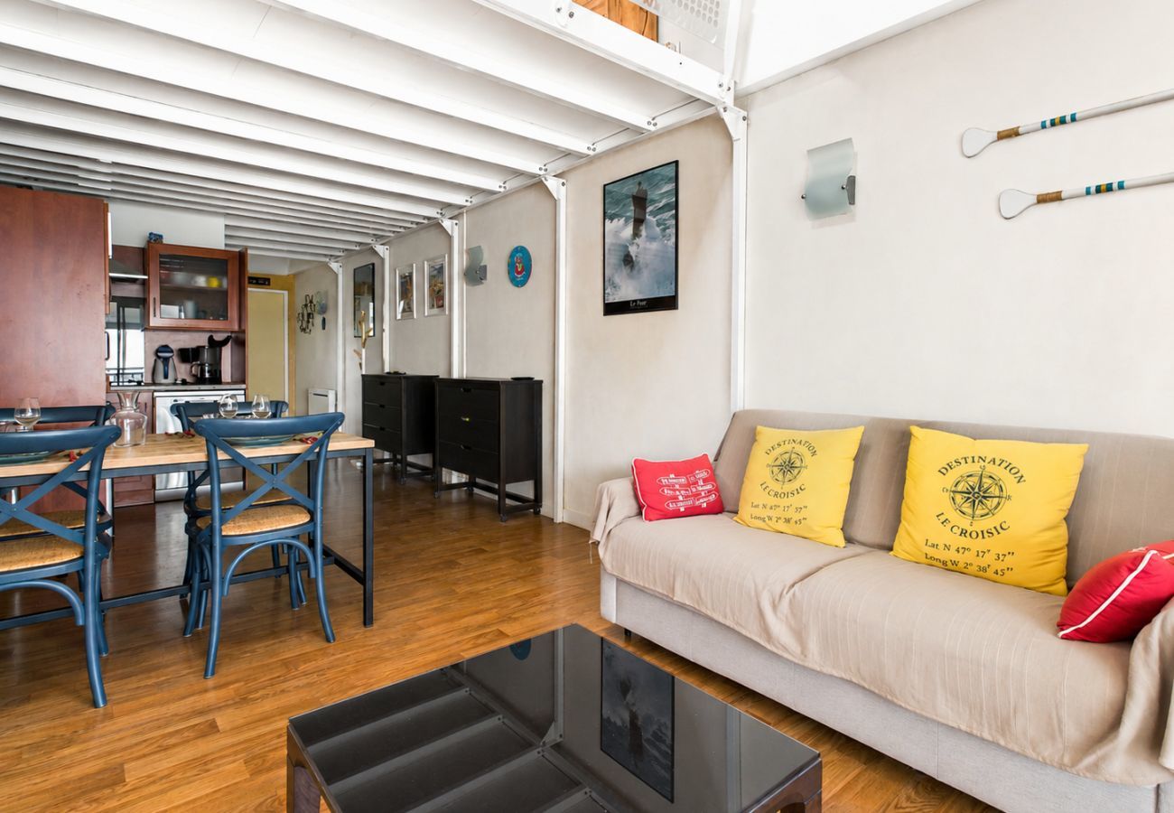 Apartamento en Le Croisic - Balcón con vistas al mar y piscina - Apto. 2