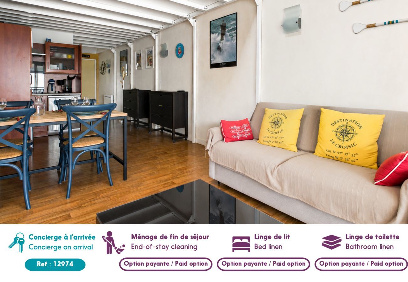 Apartamento en Le Croisic - Balcón con vistas al mar y piscina - Apto. 2
