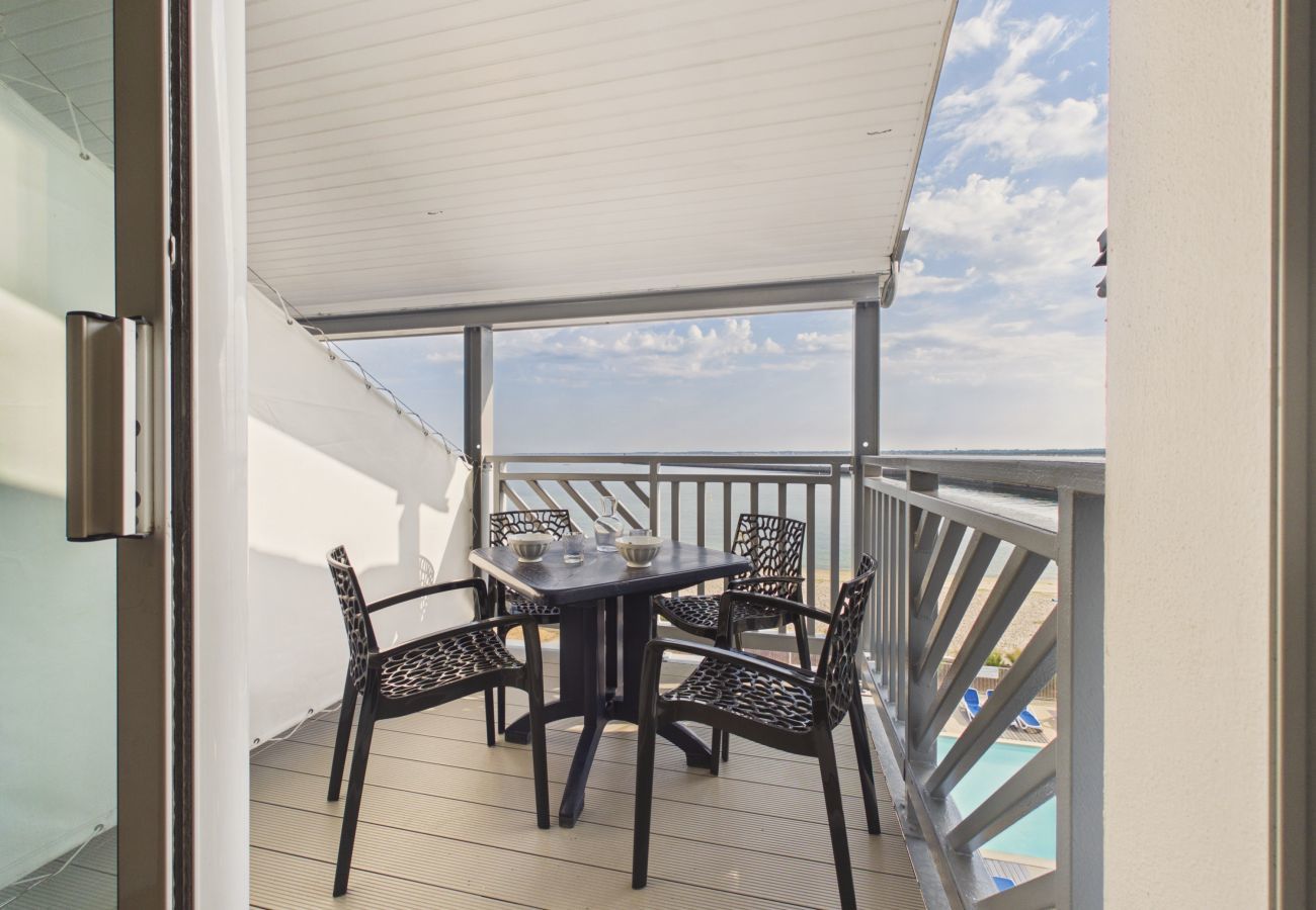 Apartamento en Le Croisic - Apartamento para 2 con vistas al mar y piscina