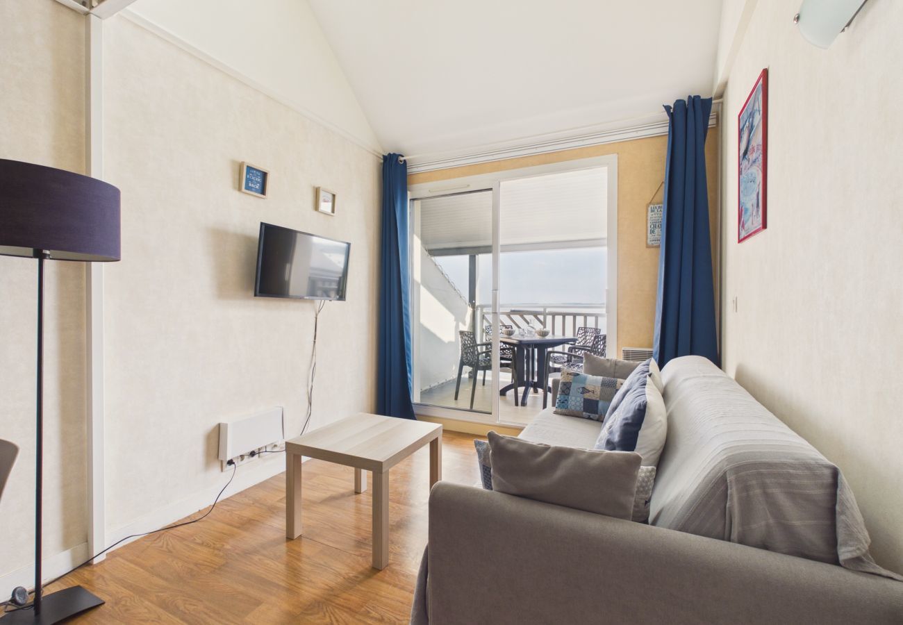 Apartamento en Le Croisic - Apartamento para 2 con vistas al mar y piscina