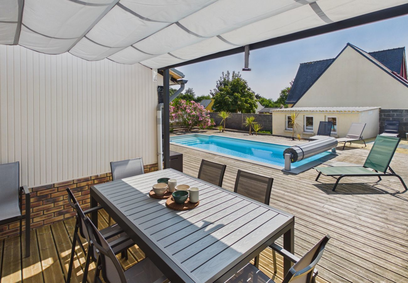 Casa en Plomeur - Casa 6 pers, piscina, petanca y futbolín