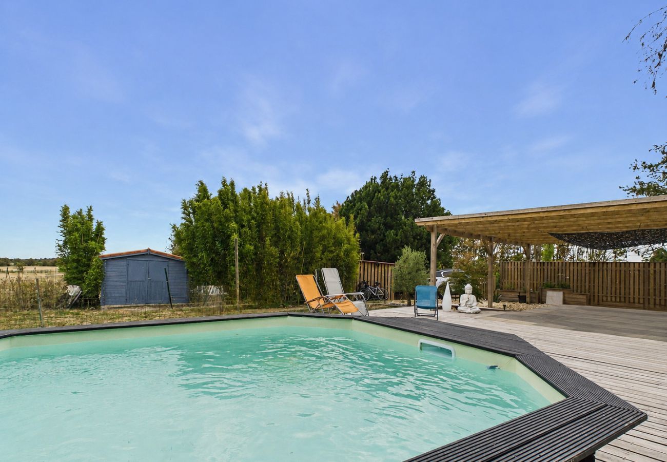 Casa en Angles - Casa con piscina y gran jardín frente a los caballos
