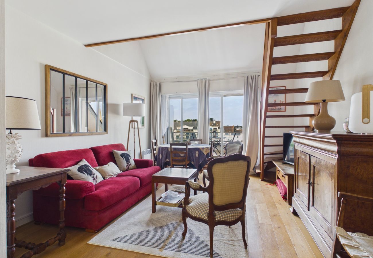 Apartamento en Le Pouliguen - Vista al puerto y playa a 350m-Apartamento para 4