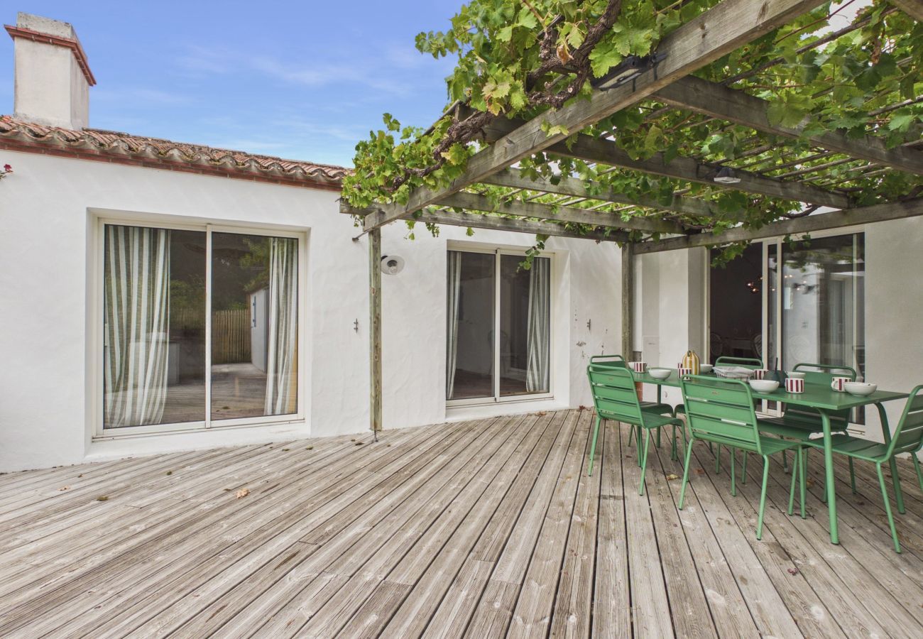 Casa en Noirmoutier-en-l´Ile - Playa a 100 m, casa 8 pers, jardín y BBQ
