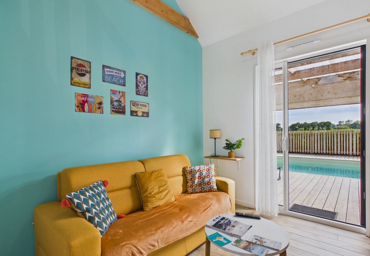 Estudio en Saint-Alban - Estudio 4 pers., piscina climatizada y jardín