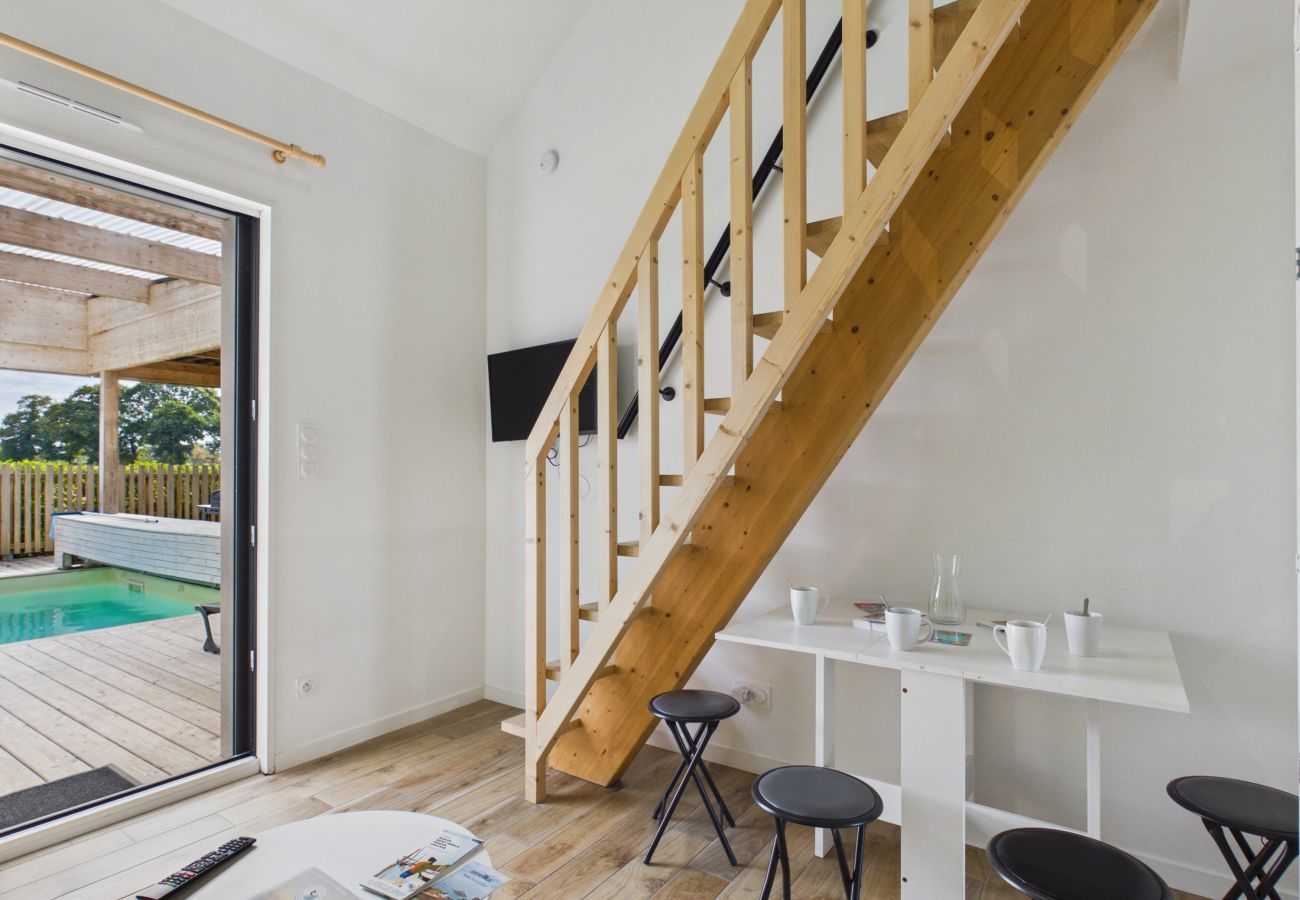 Estudio en Saint-Alban - Estudio 4 pers., piscina climatizada y jardín