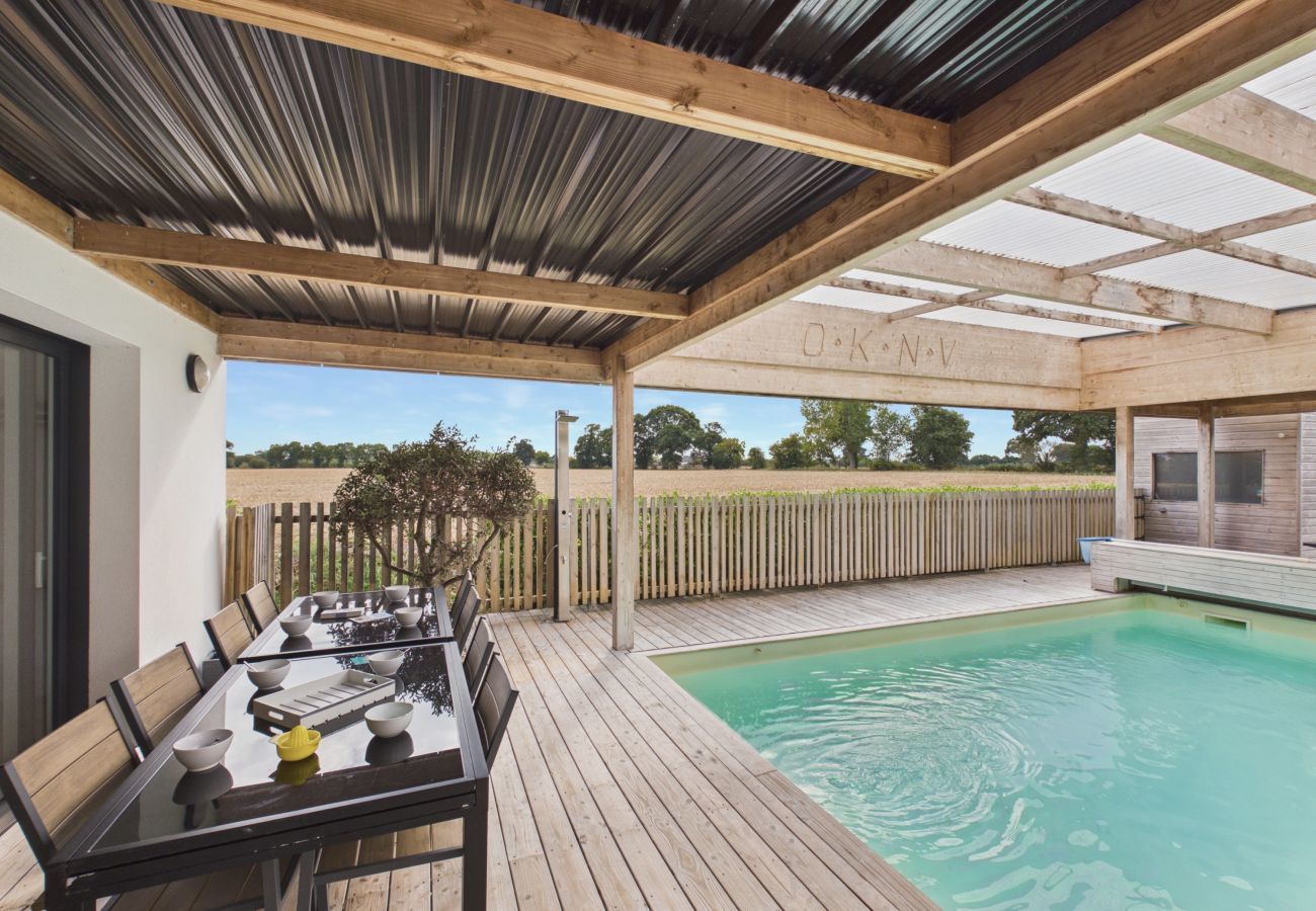 Casa en Saint-Alban - Casa 15 pers, piscina climatizada, cerca playa