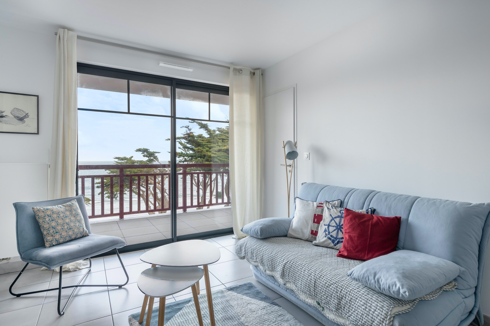  à Pléneuf-Val-André - 50m plage, appartement vue mer pour 3