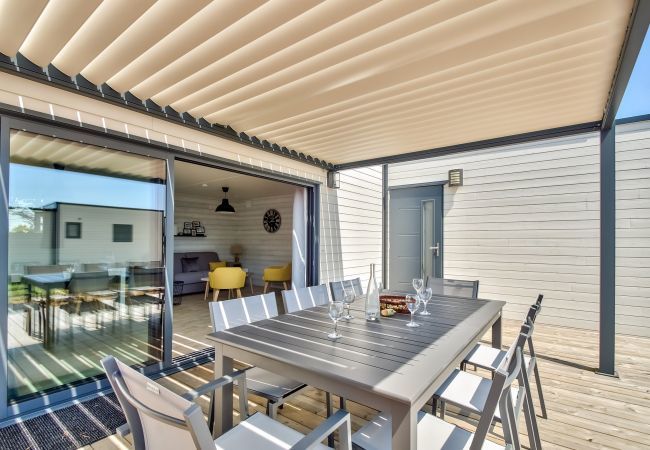 Chalet à Bretignolles-sur-Mer - Chalet pour 8 dans résidence avec piscine chauffée