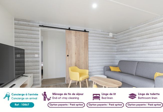 Chalet à Bretignolles-sur-Mer - Chalet climatisé pour 6- Piscine commune chauffée Chalet à Bretignolles-sur-Mer - Chalet climatisé pour 6- Piscine commune chauffée