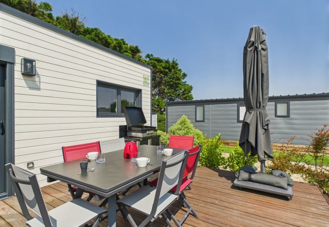 Chalet à Bretignolles-sur-Mer - Chalet climatisé pour 6- Piscine commune chauffée Chalet à Bretignolles-sur-Mer - Chalet climatisé pour 6- Piscine commune chauffée