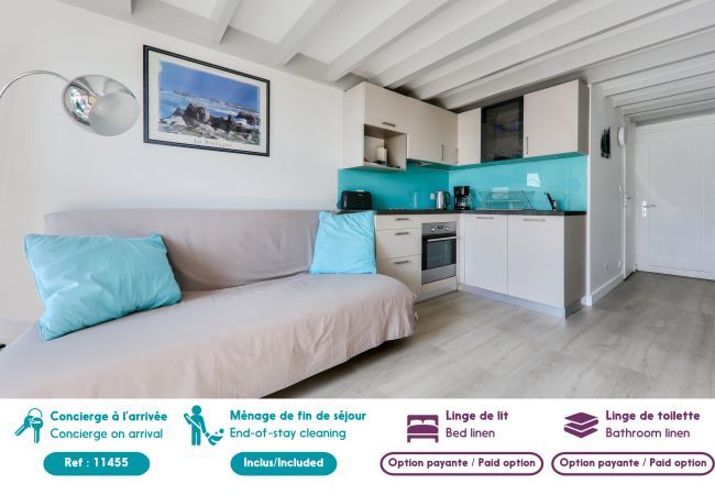 Appartement à Carnac - À 100m de la plage, Carnac, duplex vue mer pour 3 Appartement à Carnac - À 100m de la plage, Carnac, duplex vue mer pour 3