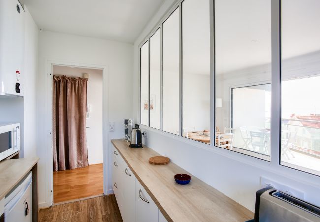 Appartement à Pléneuf-Val-André - Séjour avec vue mer à Pléneuf-Val-André Appartement à Pléneuf-Val-André - Séjour avec vue mer à Pléneuf-Val-André