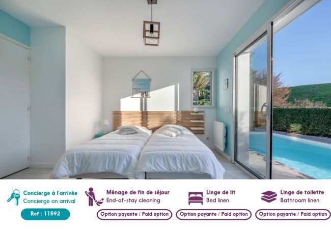 Maison à La Turballe - Séjour confort avec piscine - 6 adultes, 3 enfants Maison à La Turballe - Séjour confort avec piscine - 6 adultes, 3 enfants