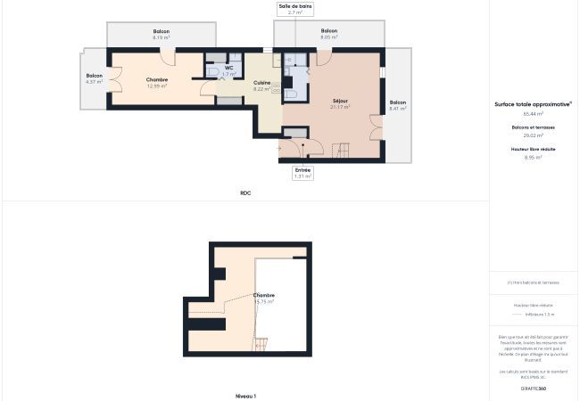 Appartement à Saint-Hilaire-de-Riez - Vue imprenable sur l'océan pour 4 personnes Appartement à Saint-Hilaire-de-Riez - Vue imprenable sur l'océan pour 4 personnes