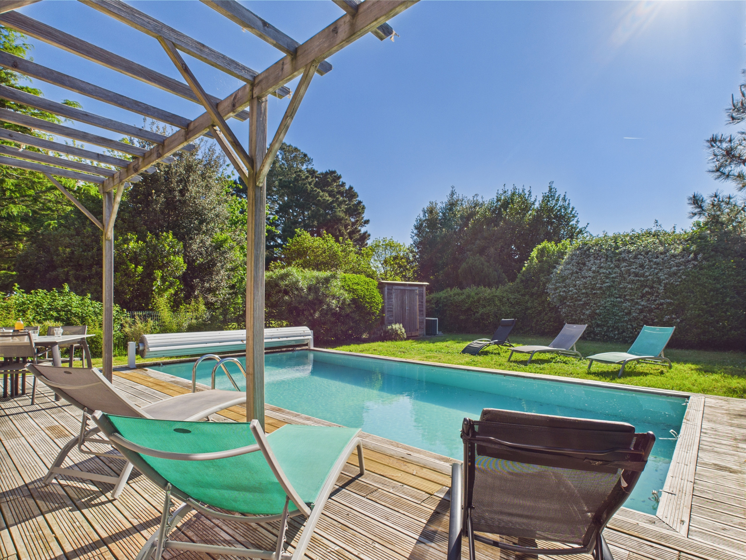  à Saint-Vincent-sur-Jard - Piscine chauffée, 750m plage, 4 Adultes - 4 enfants