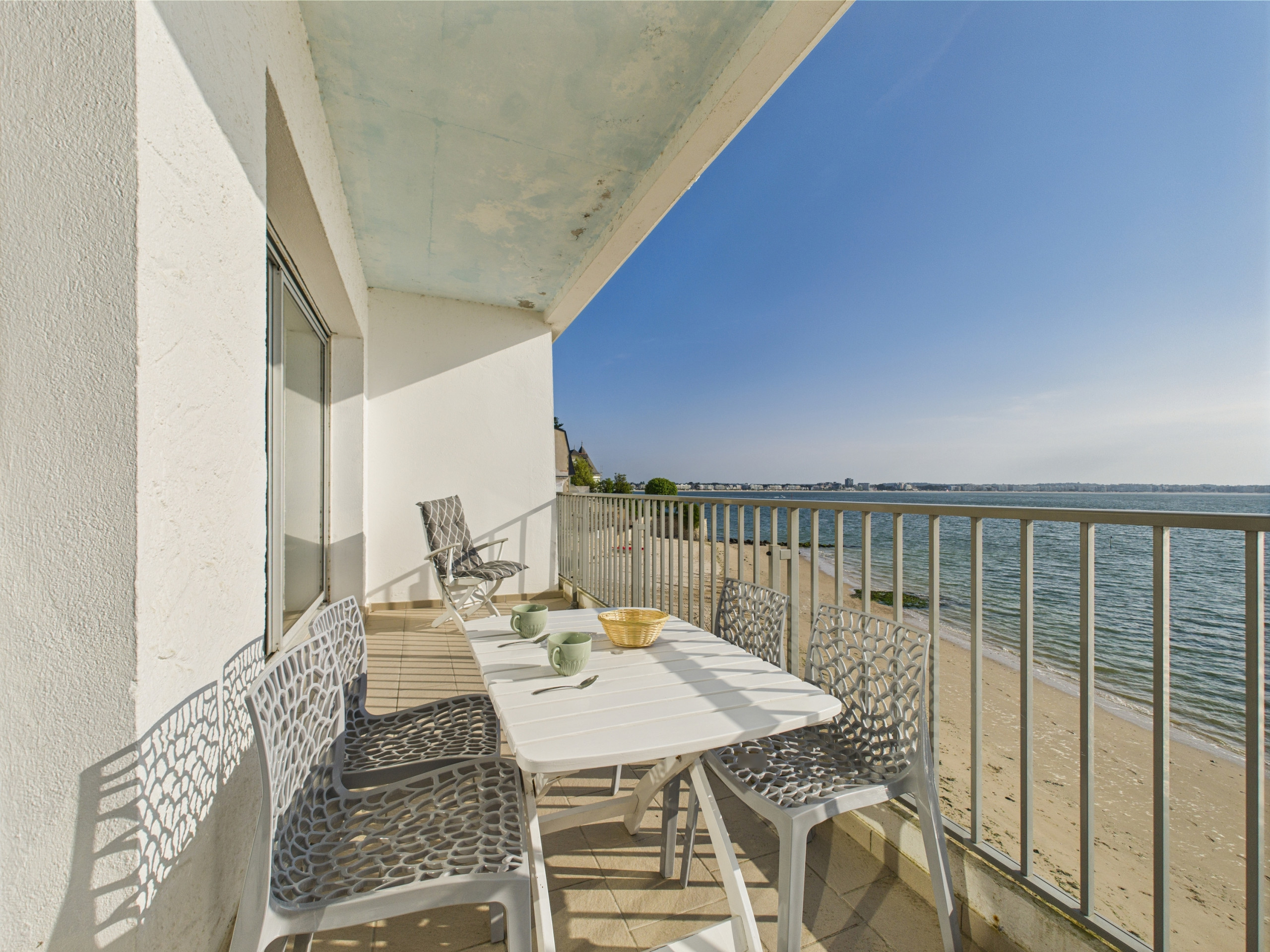  à Le Pouliguen - Balcon face à l'océan pour 4 - accès direct plage