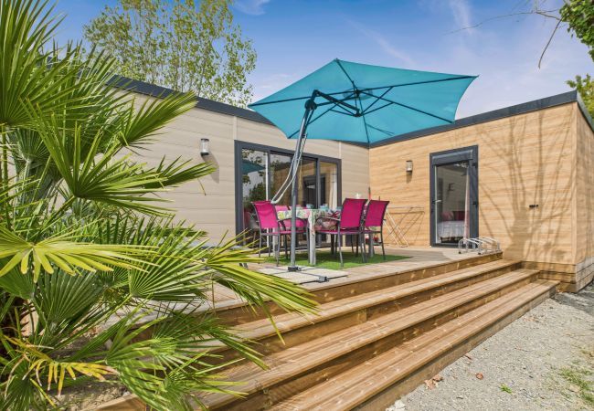 Chalet à Saint-Gilles-Croix-de-Vie - Piscine chauffée commune, 2 adultes 2 enfants Chalet à Saint-Gilles-Croix-de-Vie - Piscine chauffée commune, 2 adultes 2 enfants