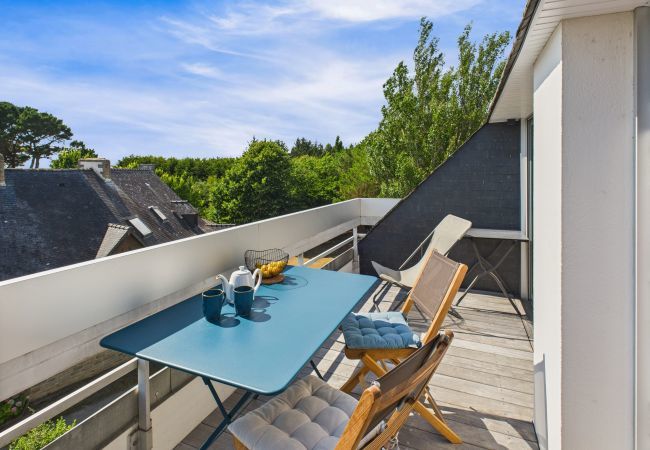 Appartement à Carnac - Vue mer - 100m plage - Appart pour 4 balcon Appartement à Carnac - Vue mer - 100m plage - Appart pour 4 balcon