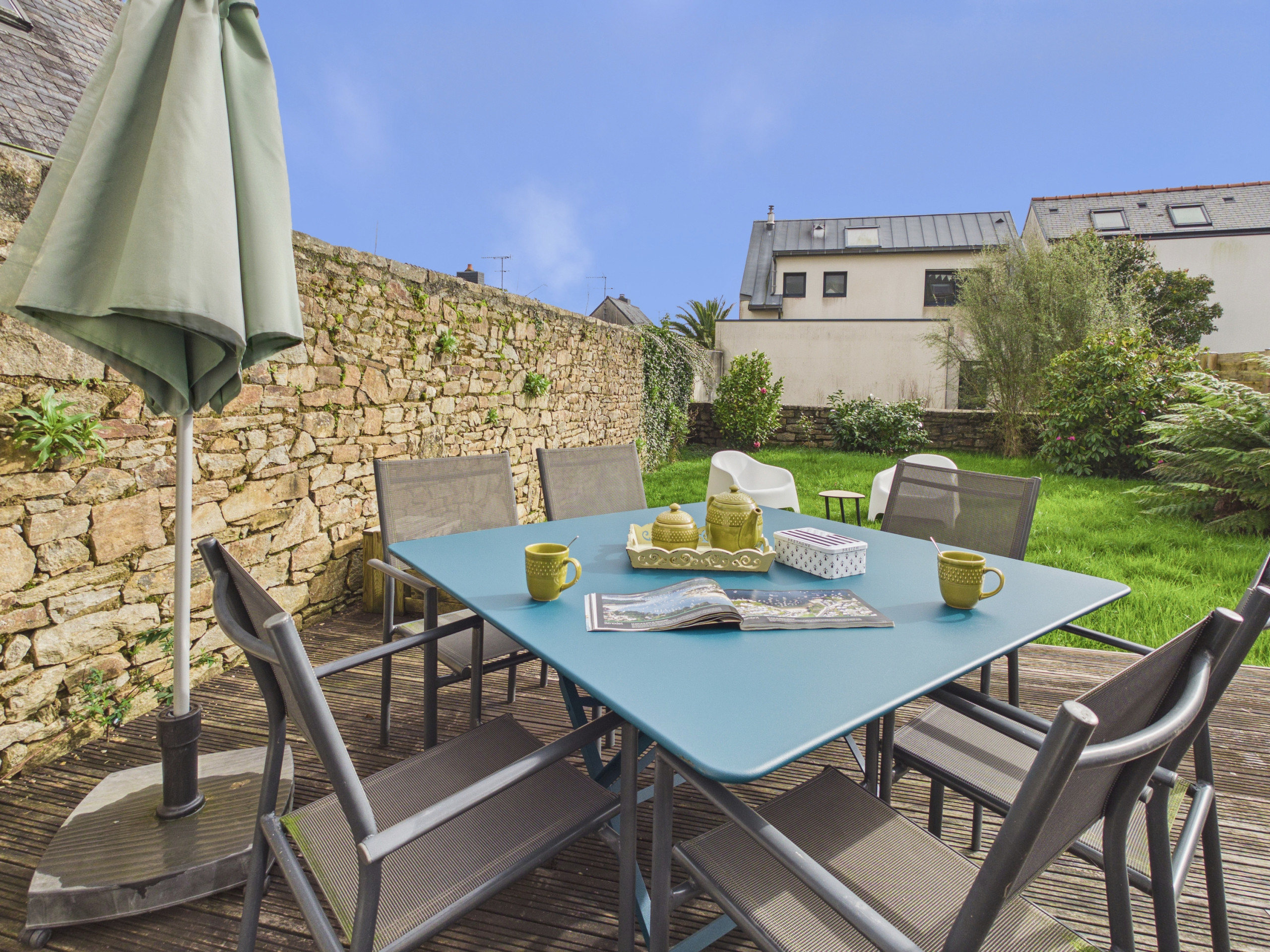  à Fouesnant - Maison pour 6 avec jardin en plein centre 