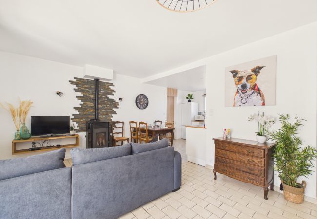 Maison mitoyenne à Bretignolles-sur-Mer - Jardin et véranda, plage à 500 m, maison pour 4