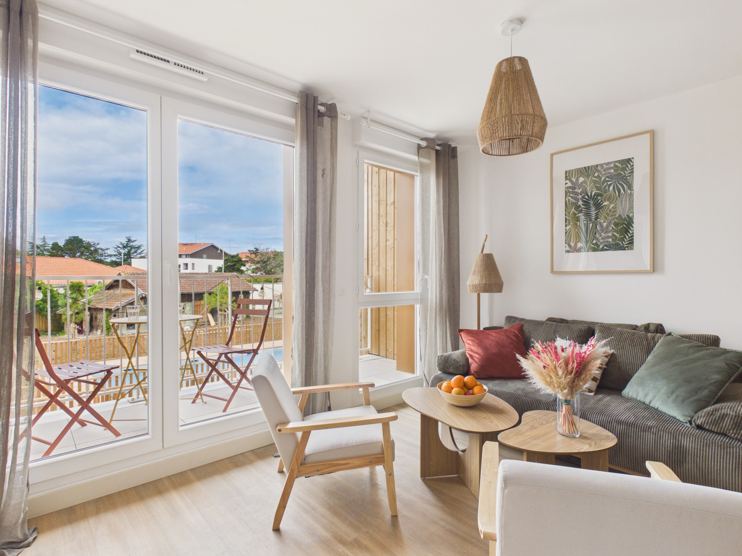 à Biscarrosse - Le Snap - appartement pour 6 -piscine commune