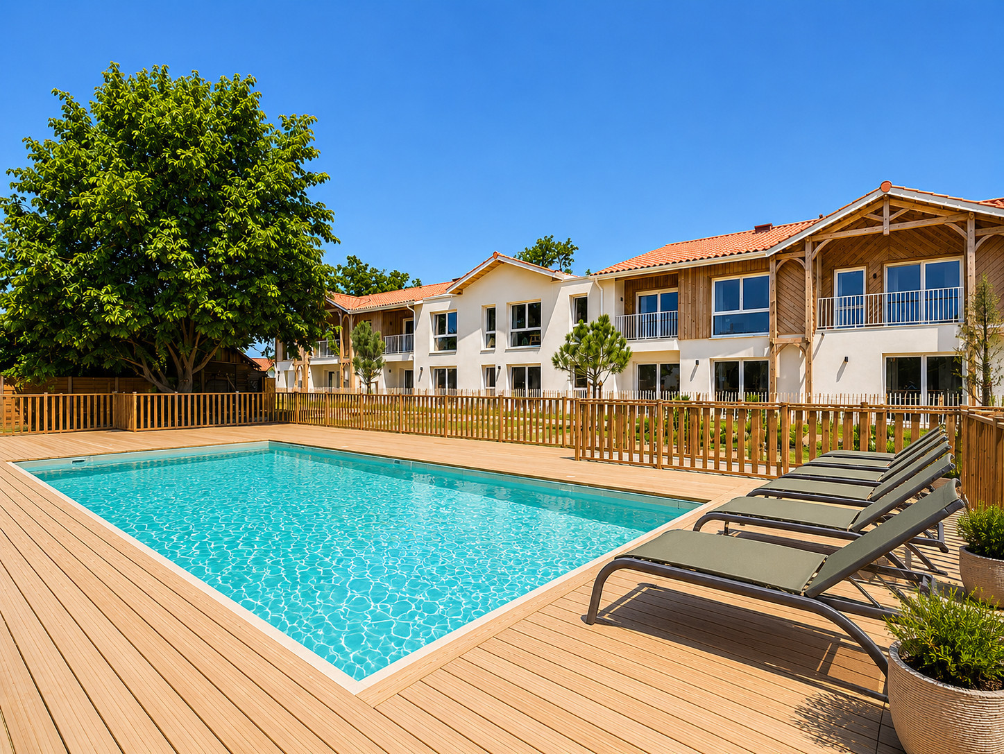  à Biscarrosse - Byron Bay - Studio pour 3 - piscine commune