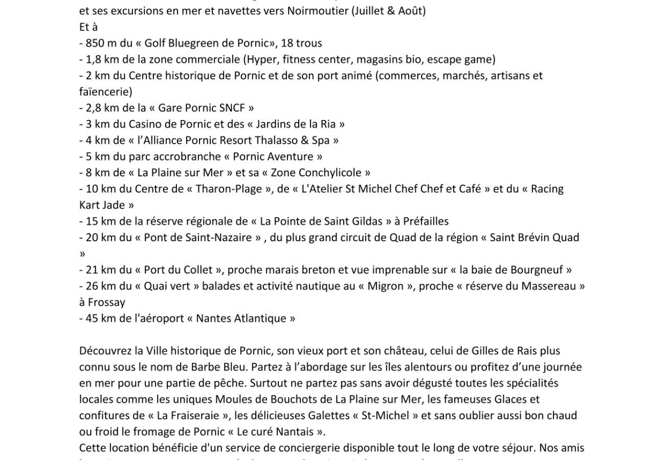 Maison à Pornic - Maison proche Golf , plage et piscine 