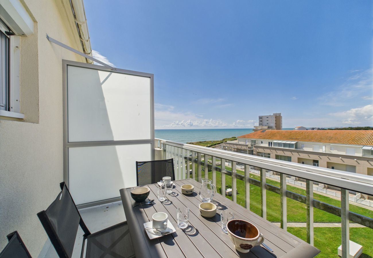 Appartement à Saint-Hilaire-de-Riez - Appartement pour 5 avec vue mer