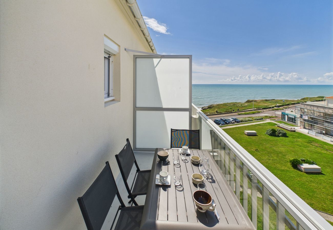 Appartement à Saint-Hilaire-de-Riez - Appartement pour 5 avec vue mer