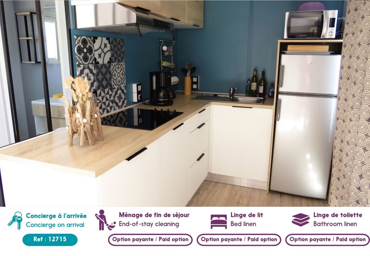 Chalet à Saint-Hilaire-de-Riez - Résidence avec piscine, chalet pour 6