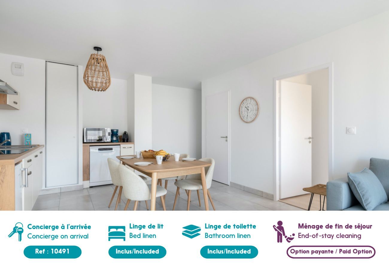 Appartement à Pléneuf-Val-André - À 50m de la plage, appartement vue mer 6 pers