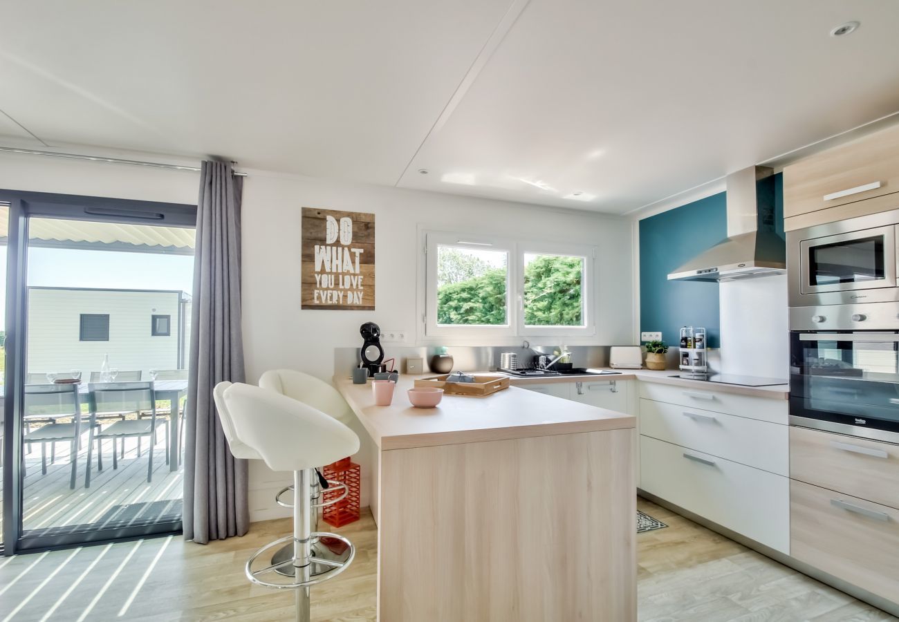Chalet à Bretignolles-sur-Mer - Chalet pour 8 dans résidence avec piscine chauffée