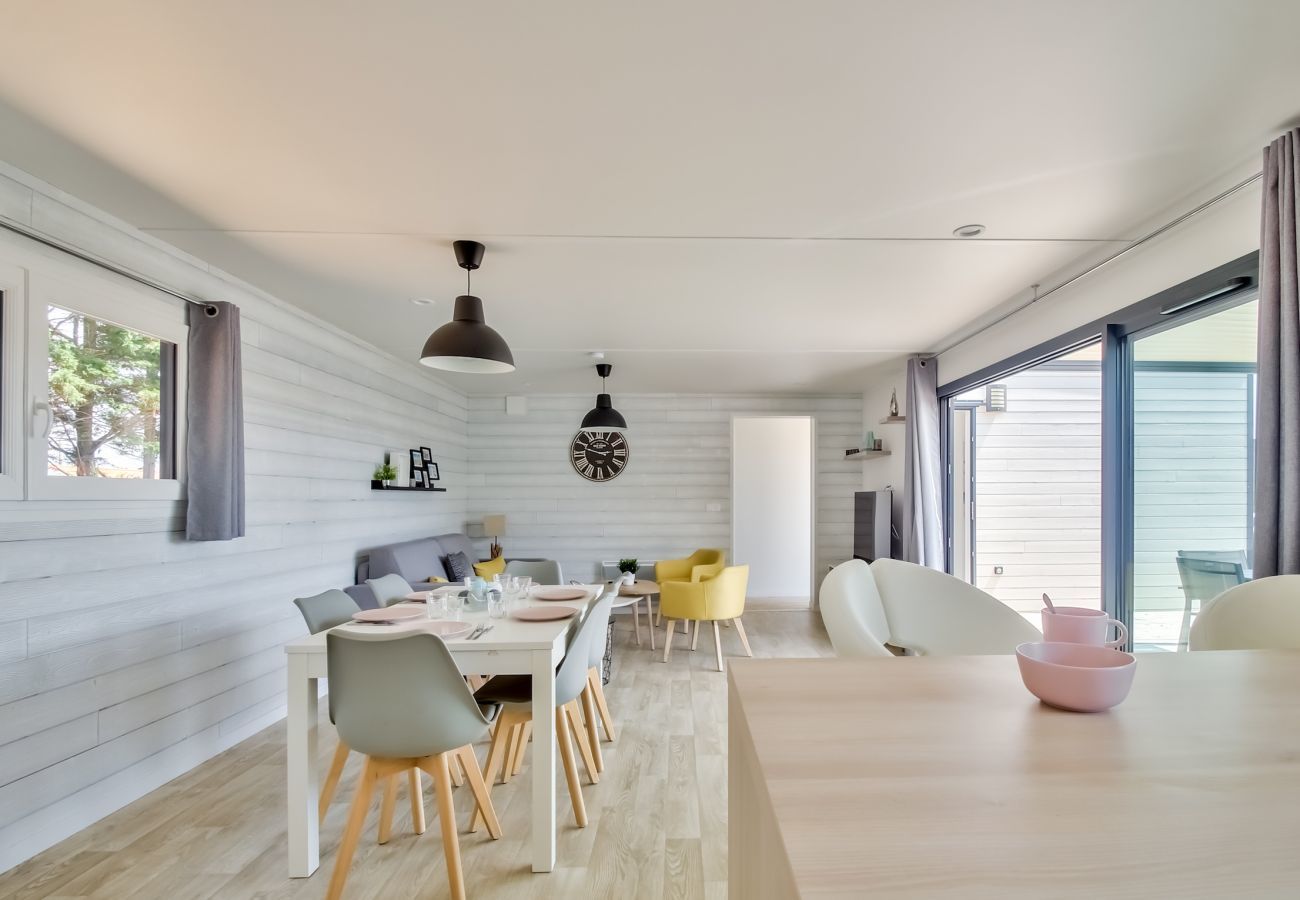 Chalet à Bretignolles-sur-Mer - Chalet pour 8 dans résidence avec piscine chauffée