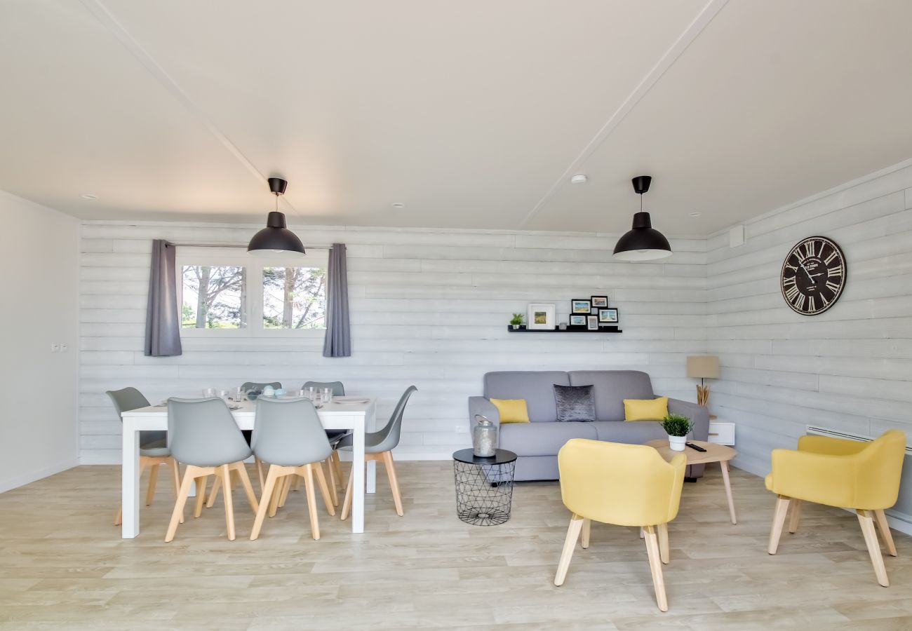 Chalet à Bretignolles-sur-Mer - Chalet pour 8 dans résidence avec piscine chauffée
