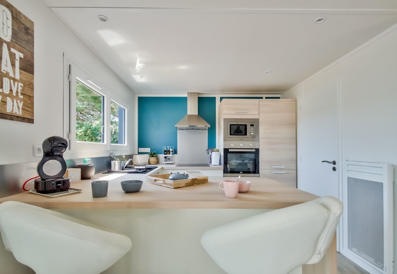 Chalet à Bretignolles-sur-Mer - Chalet pour 8 dans résidence avec piscine chauffée