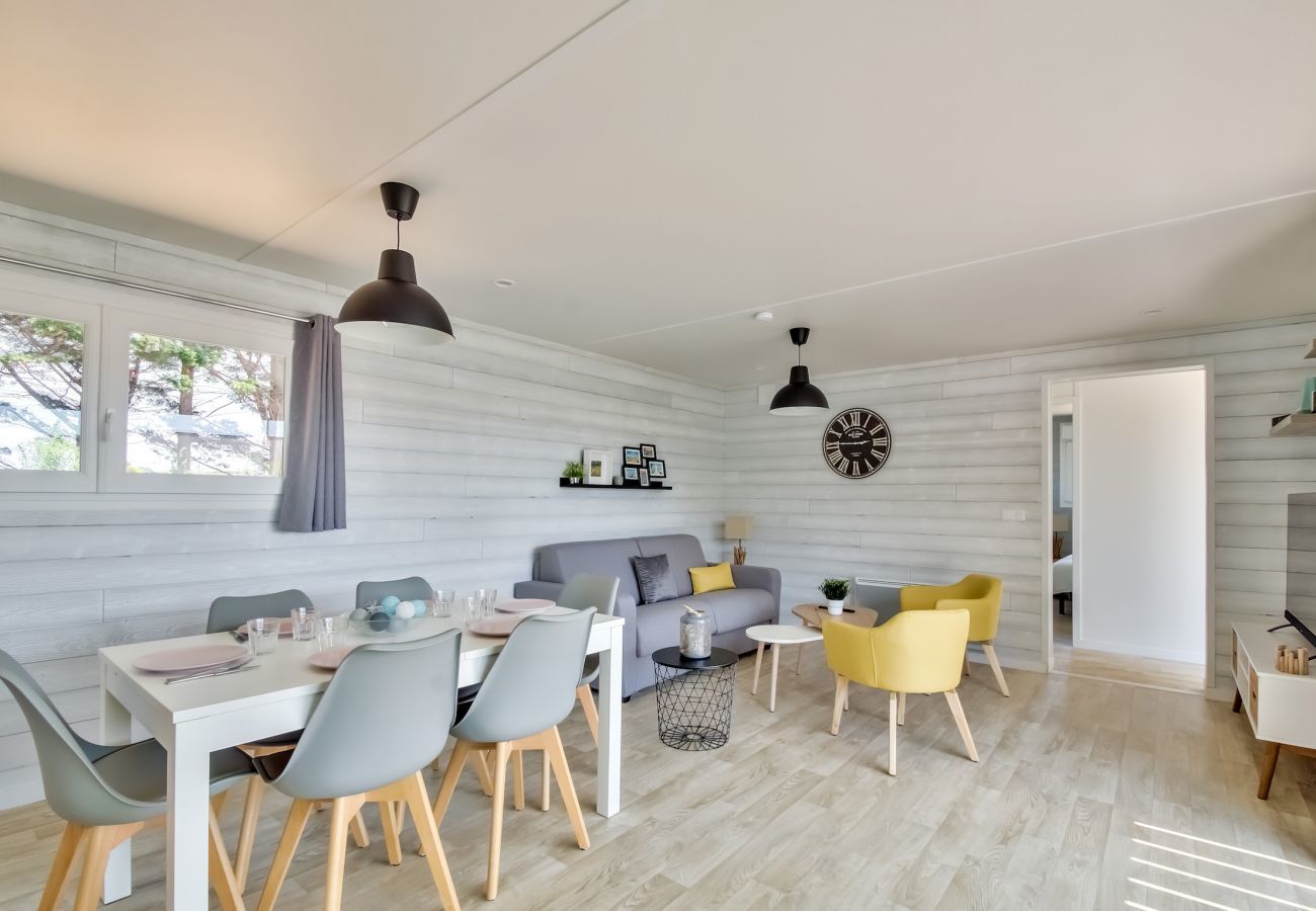 Chalet à Bretignolles-sur-Mer - Chalet pour 8 dans résidence avec piscine chauffée