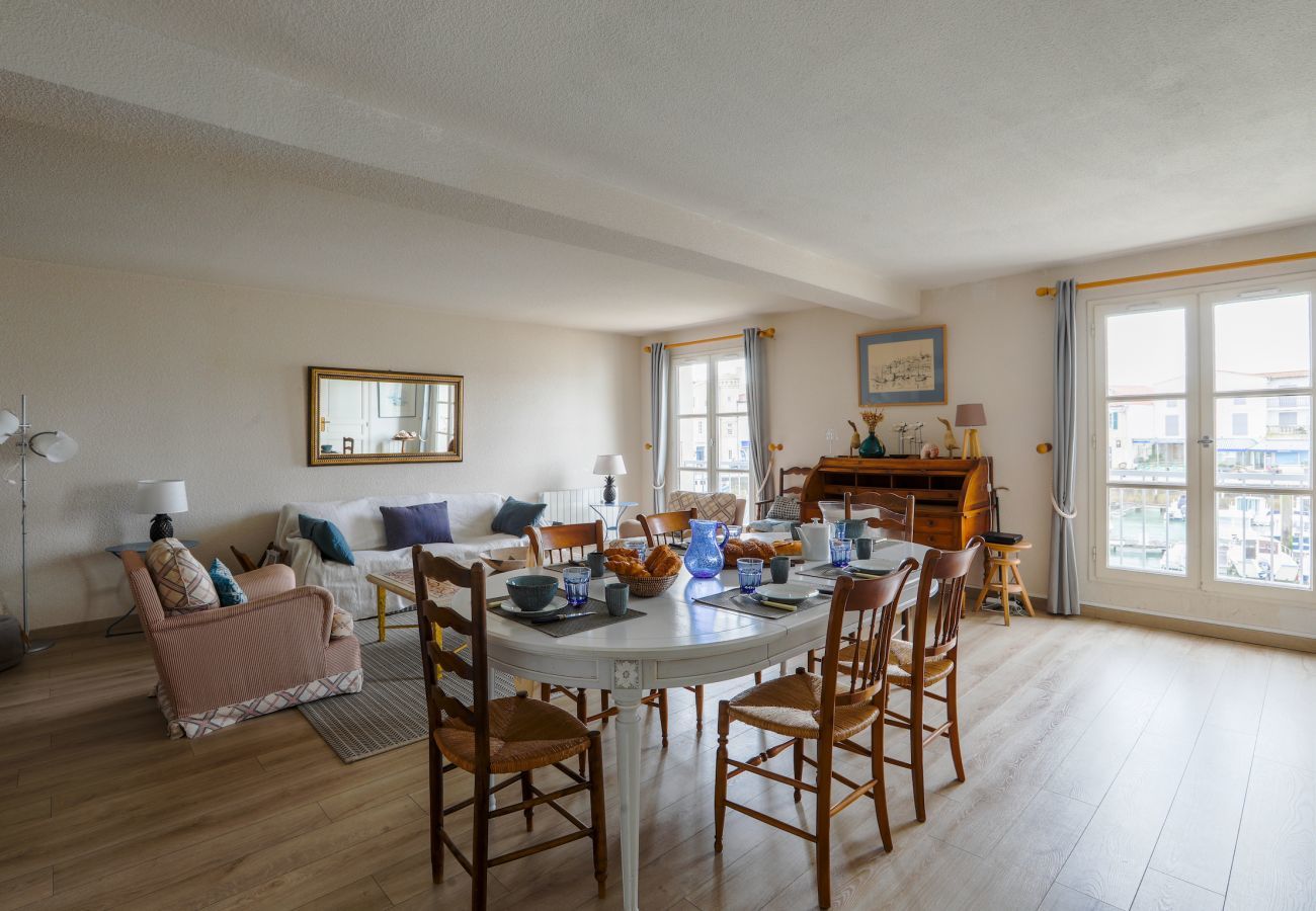 Appartement à Saint-Martin-de-Ré - Au coeur du port, vue unique, appartement pour 6