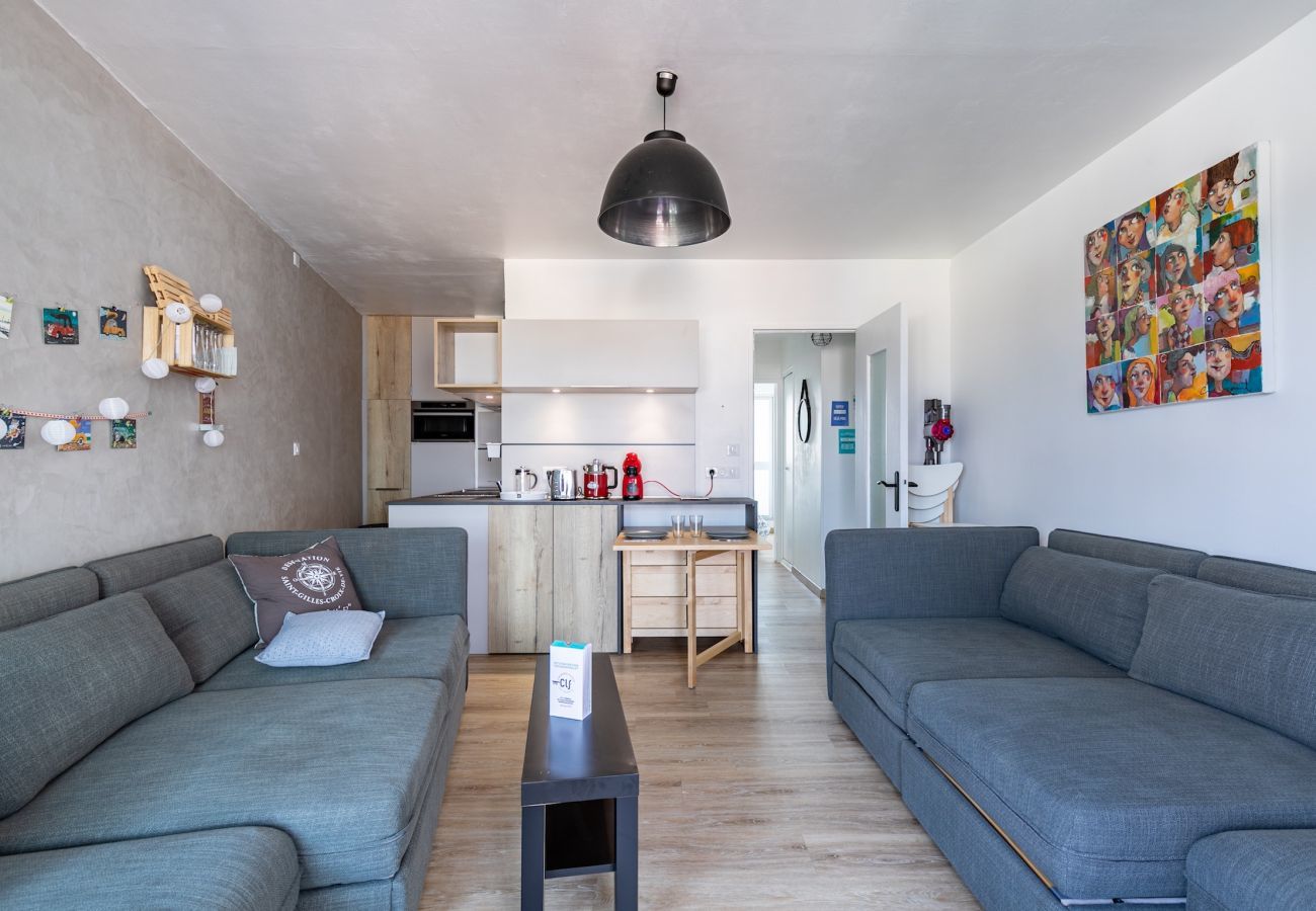 Appartement à Saint-Gilles-Croix-de-Vie - À 50m de la Grande Plage, appartement pour 4 