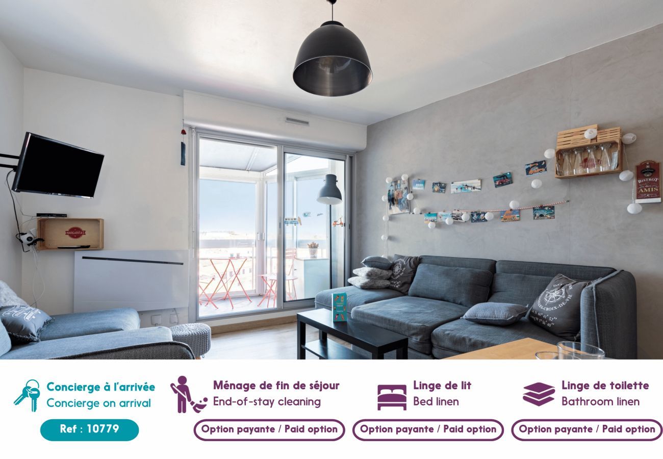 Appartement à Saint-Gilles-Croix-de-Vie - À 50m de la Grande Plage, appartement pour 4 
