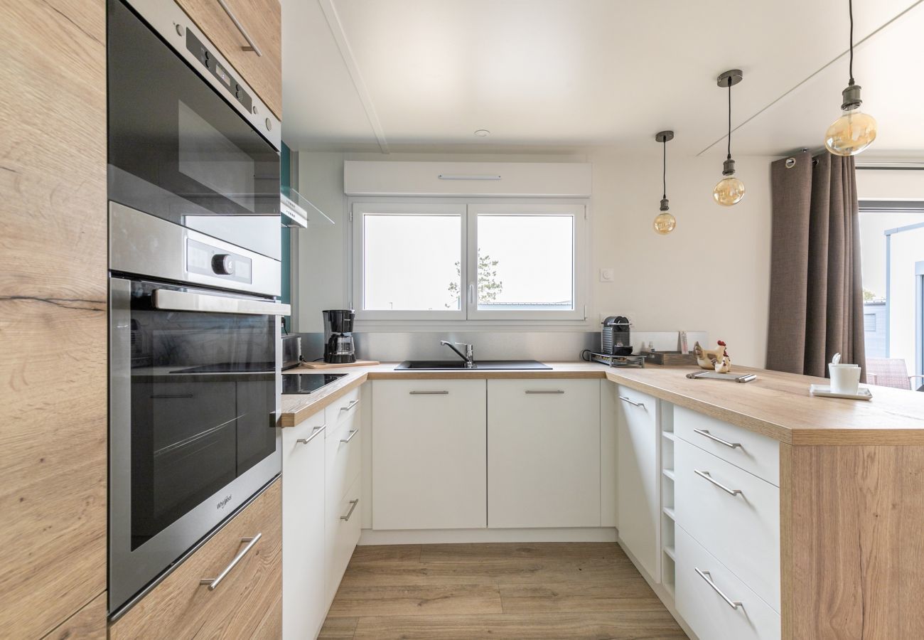 Chalet à Bretignolles-sur-Mer - Chalet climatisé pour 6- Piscine commune chauffée
