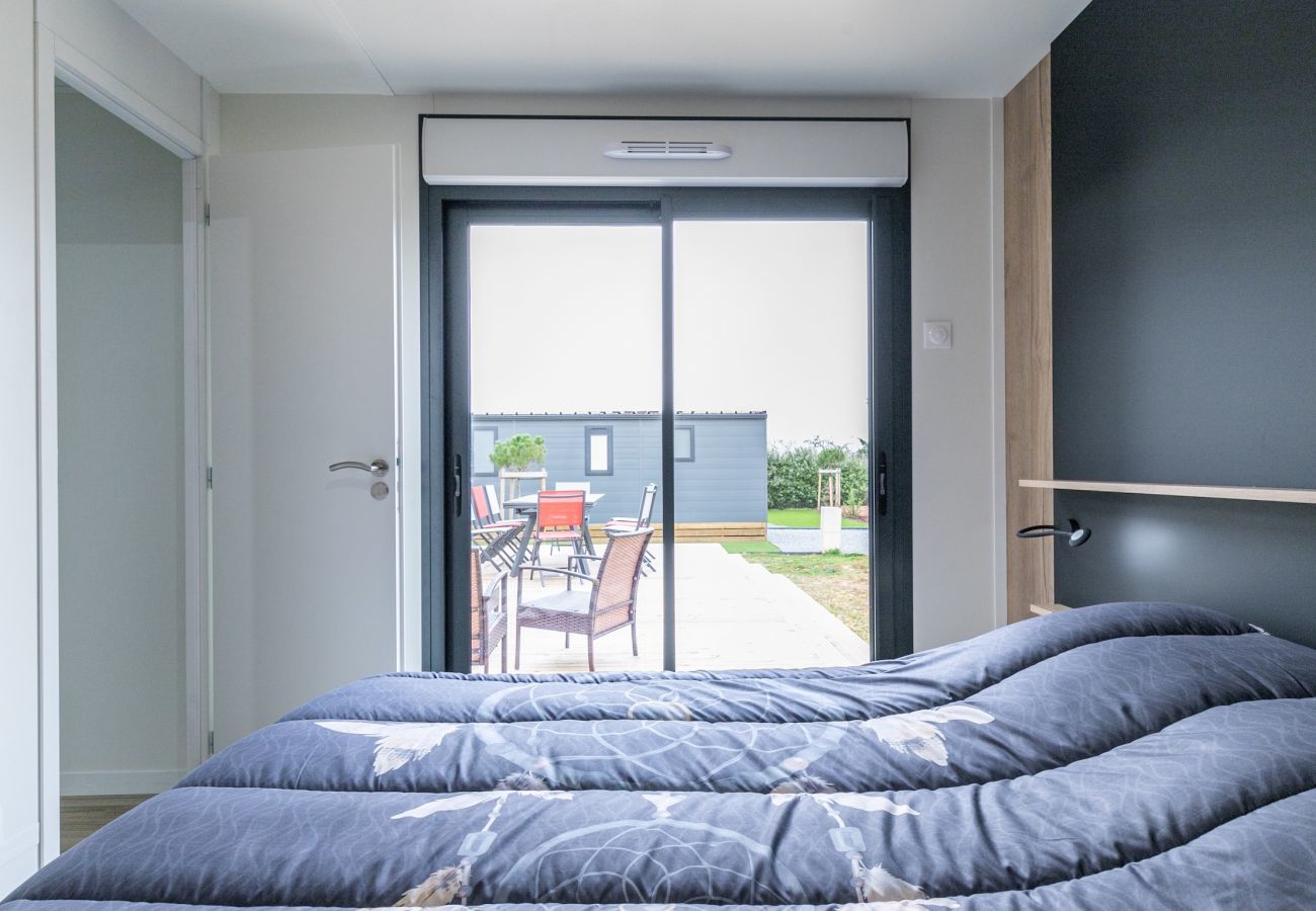 Chalet à Bretignolles-sur-Mer - Chalet climatisé pour 6- Piscine commune chauffée