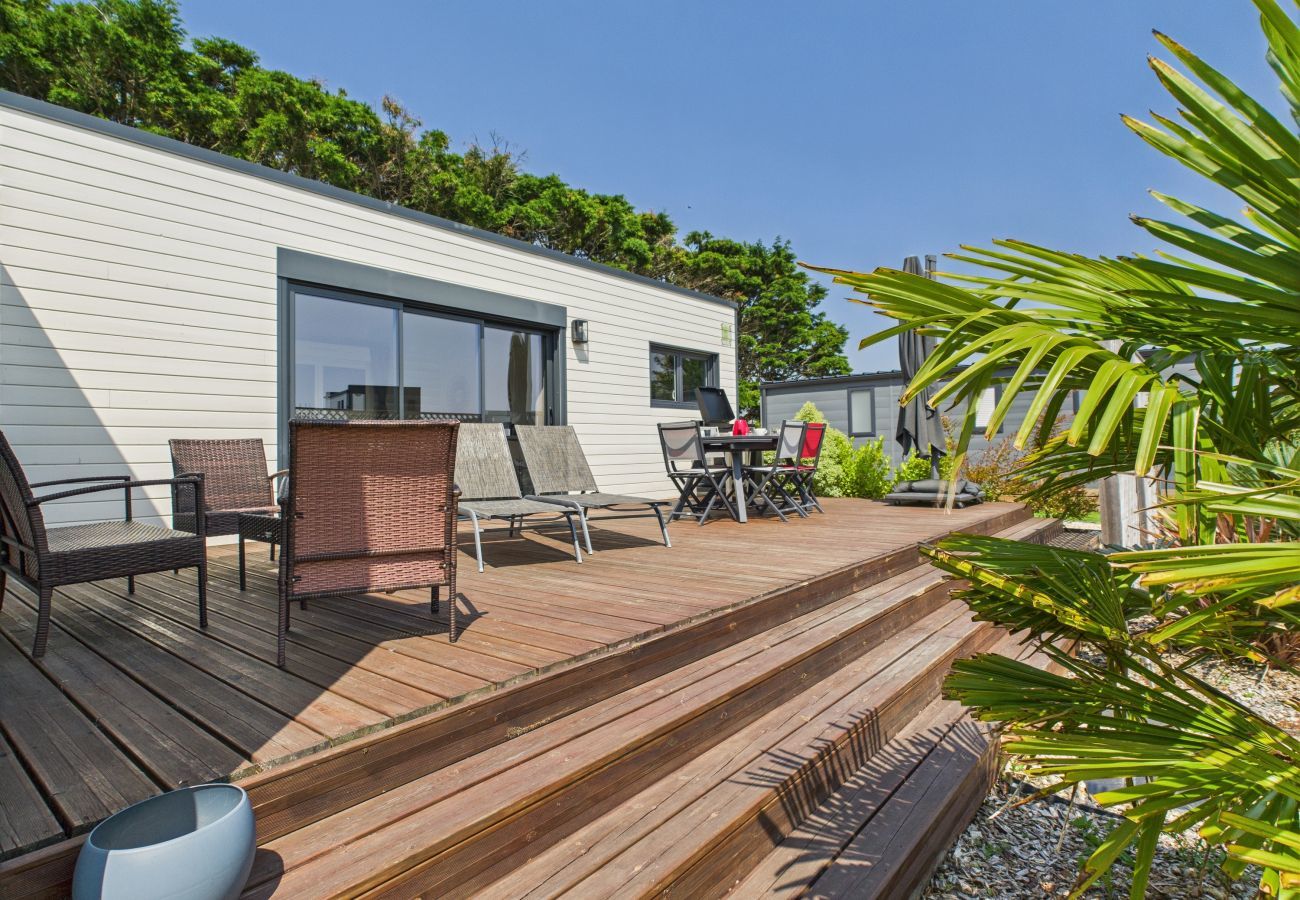 Chalet à Bretignolles-sur-Mer - Chalet climatisé pour 6- Piscine commune chauffée