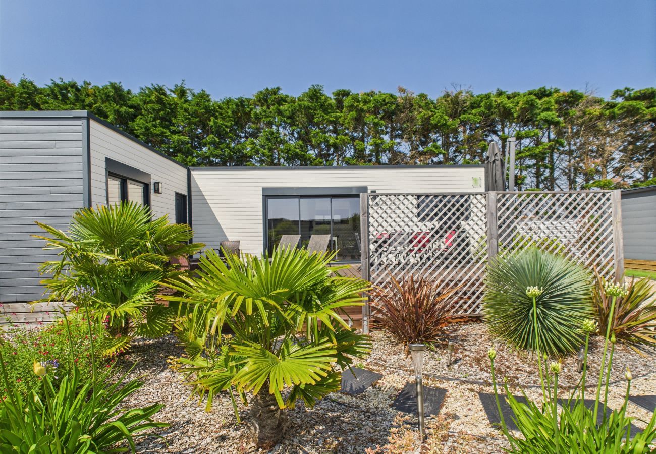 Chalet à Bretignolles-sur-Mer - Chalet climatisé pour 6- Piscine commune chauffée